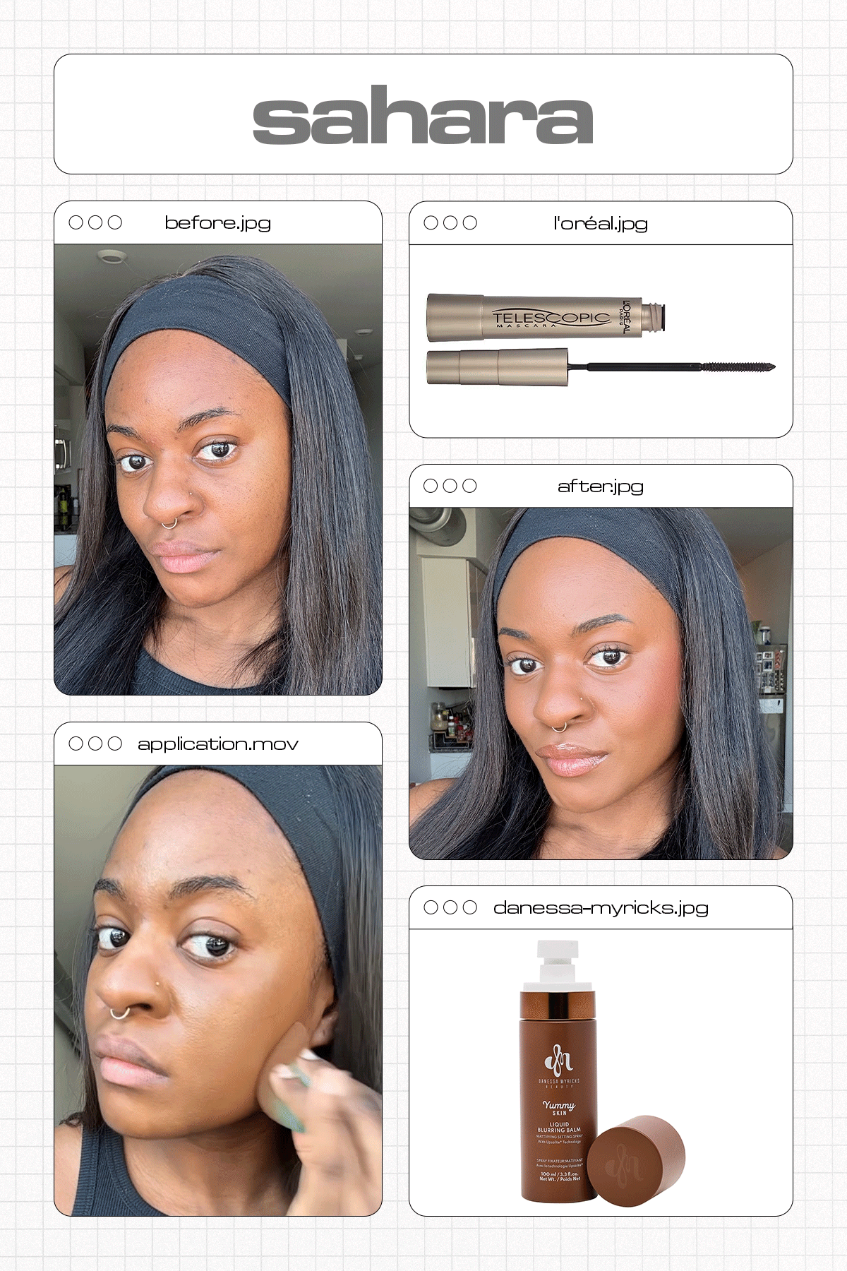 Editor applying Armani Luminous Silk Foundation
