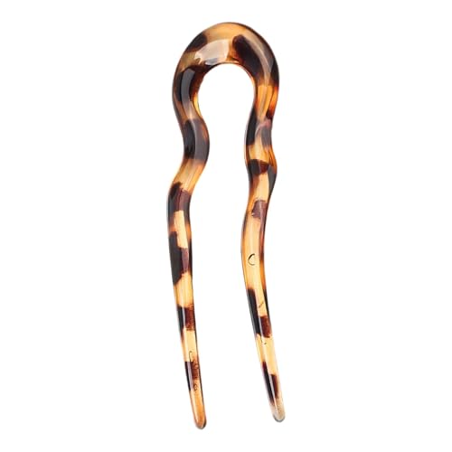 French Twist Hair Pin, French Twist Pin, French Twist Hair Pin, Hair Fork, French Hair Pins for Women, Simple Glossy U-Shaped Coiffure Insert, Spotted Vintage Hairpin, U-Shaped Hairpin