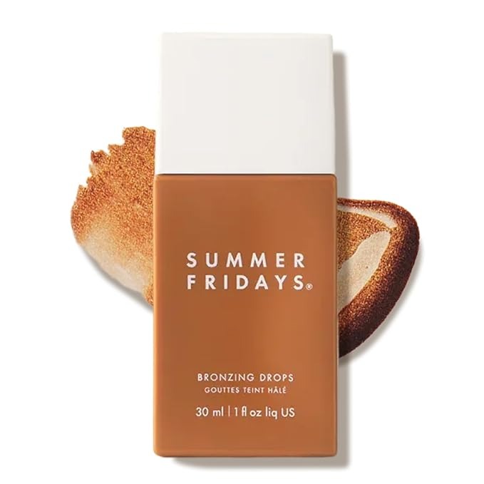 Summer Fridays, Summer Fridays Bronzing Drops - Hydrating Serum-Like Formula With Hyaluronic Acid - Hybrid-Makeup With Skincare Benefits - Help Support a Healthy Skin Barrier - Soft, Dewy Finish (1 Fl Oz)