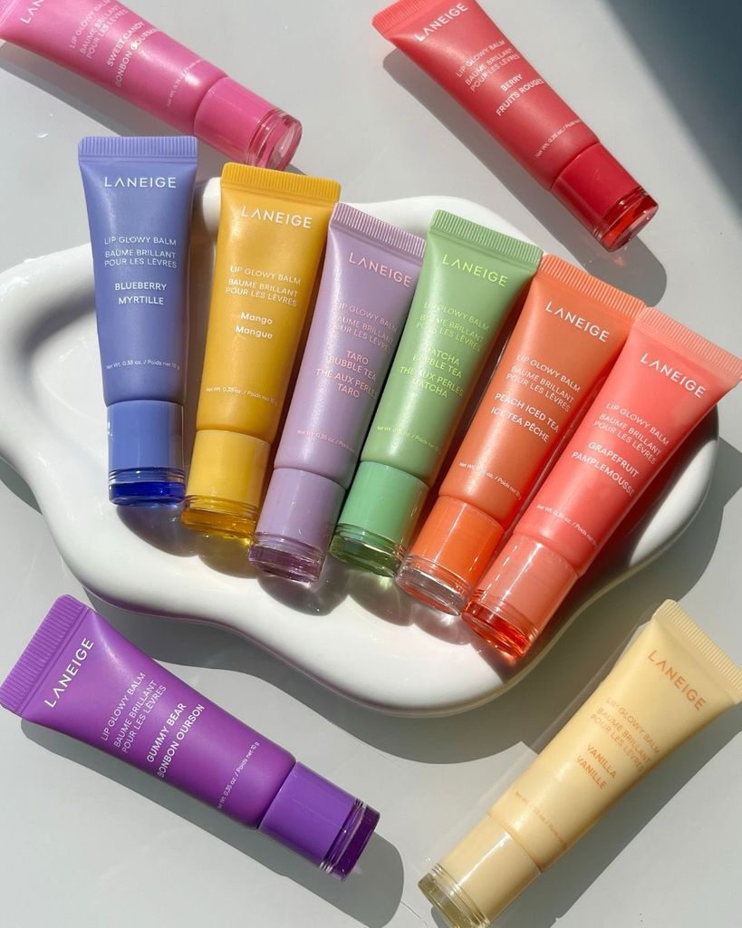 Laneige lip balms in a group
