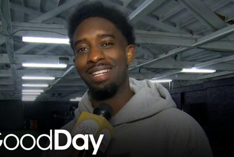 Comedian Desi Banks teaches a fitness class in Sacramento