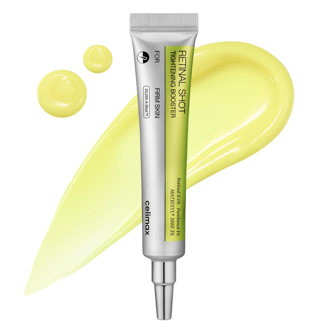 Celimax the Vita a Retinal Shot Tightening Booster | 0.1% Retinal, 3% Matryxyl, High-Strength Retinoid for Anti-Aging, Pore Minimizer, Wrinkles & Fine Lines, Firmer Skin, 15ml