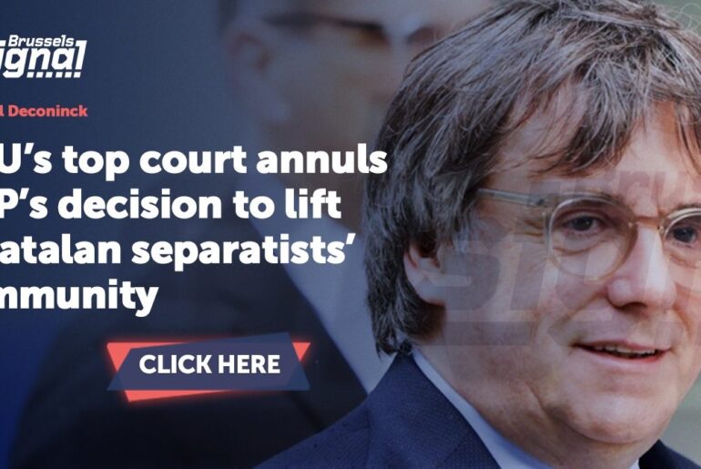 EU’s top court annuls EP’s decision to lift Catalan separatists’ immunity
