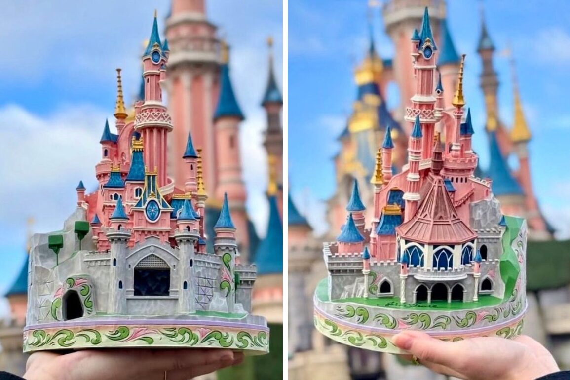 Jim Shore Sleeping Beauty Castle Figurine on sale tomorrow at Disneyland Paris.