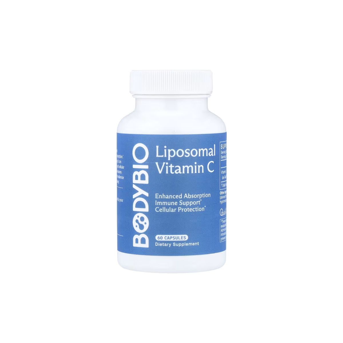 BodyBio, Liposomal Vitamin C, 60 Capsules (500 mg per Capsule)