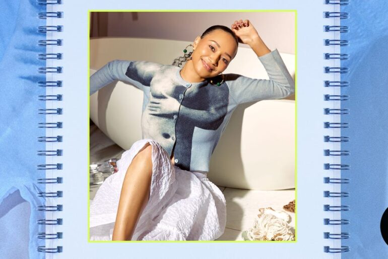 Bridgerton's Emma Naomi reveals the £5 SPF she can't go without and the natural hair tips she swears by