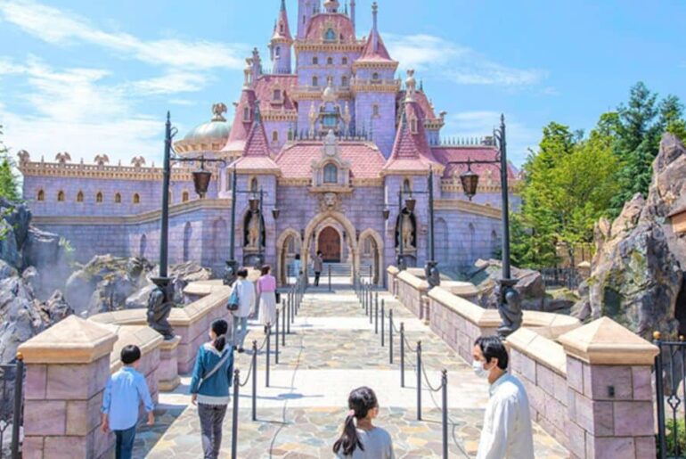 Enchanted Tale of Beauty and the Beast attraction castle exterior