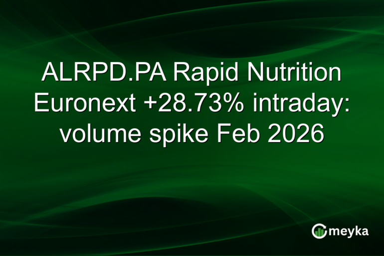ALRPD.PA Rapid Nutrition Euronext +28.73% intraday: volume spike Feb 2026