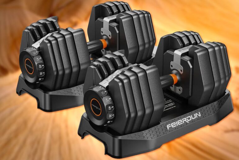 Get the FED Fitness 52.5lb Adjustable Dumbbells for $180 Less Than Bowflex SelectTech for Presidents Day