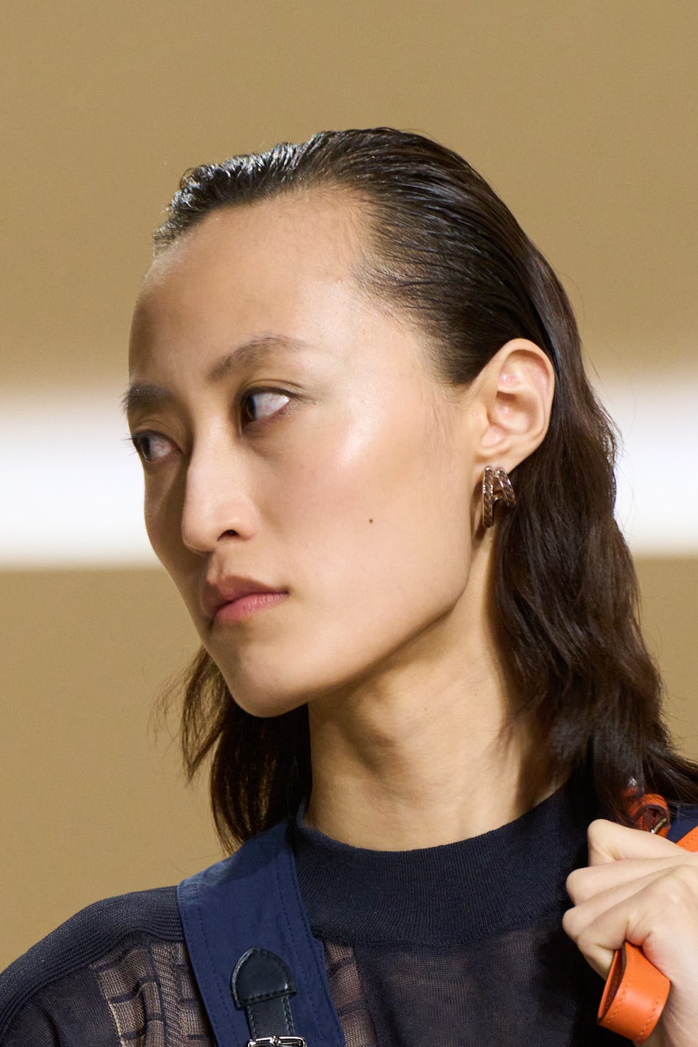 fashion model showcasing clothing and accessories