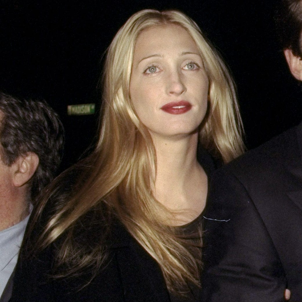 john kennedy and caroline bessette attending party celebrati