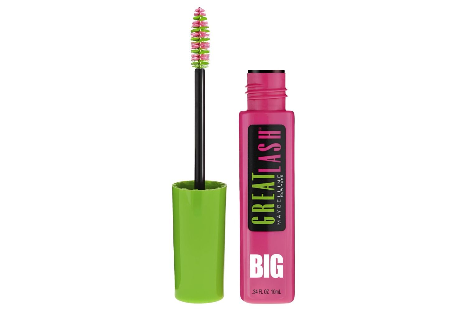 Maybelline Great Lash BIG Washable Mascara, Volumizing, Thickening, Lengthening Mascar