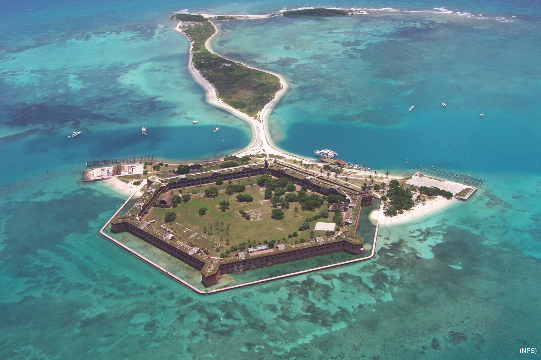 Aerial view of Dry Tortugas National Park (NPS)