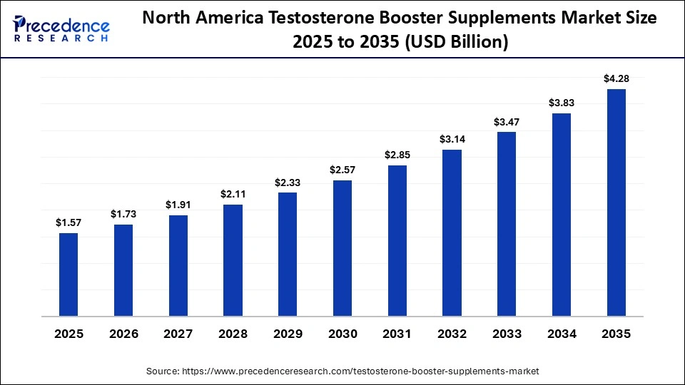 North America Testosterone Booster Supplements Market Size 2025 to 2035 North America Testosterone Booster Supplements Market Size 2025 to 2035