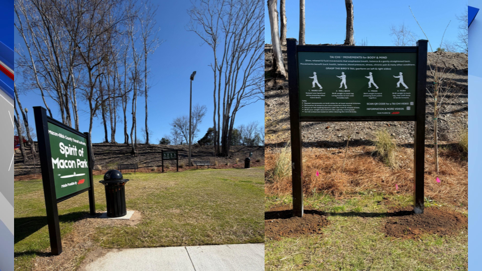 Spirit Of Macon Tai Chi Park Sign Gfx