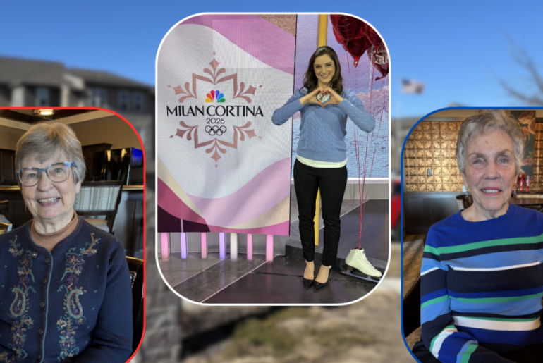 Germantown seniors cheer on fitness coach providing NBC Olympics commentary