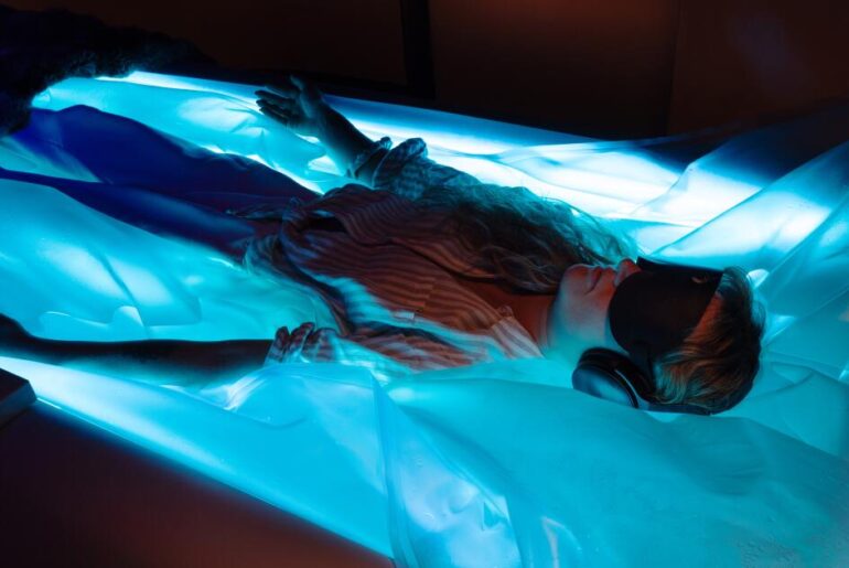 What actually goes on during a 'dry float tank' session? We tried two locales