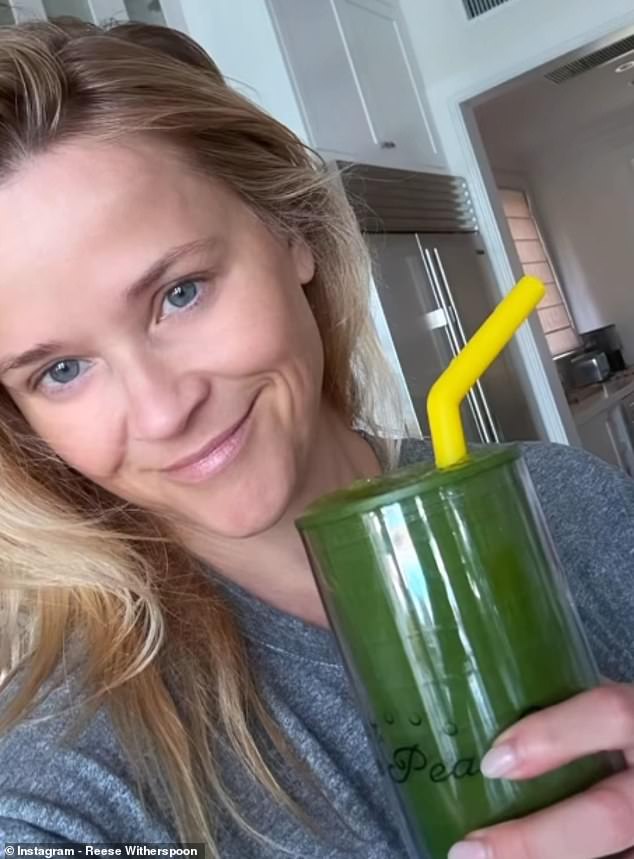 'Every morning I make a green smoothie,' she said, during a chat with Jessie Ware and her mother Lennie on their Table Manners podcast