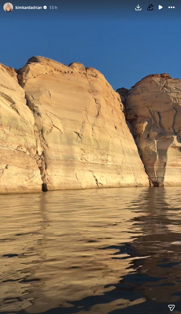 On Monday, the new couple took a trip across the nearby border to Arizona to take in the stunning views at Lake Powell