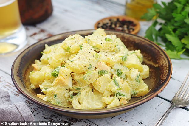 Cold cooked potatoes are one of the richest sources of fibrous prebiotics that are gentler on your blood sugar and better for your gut