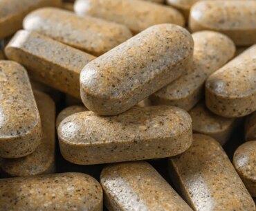A close up photo of a pile of multivitamin supplements.