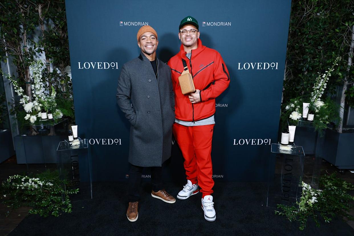 Steven G. Norfleet and Anthony Hemingway attend LOVED01: Skincare by John Legend launch event at Skybar on March 07, 2023 in West Hollywood, CaliforniaCredit: Getty