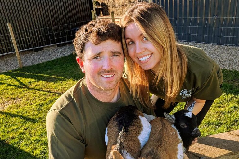 Laois couple launch unique sauna experience with baby goats