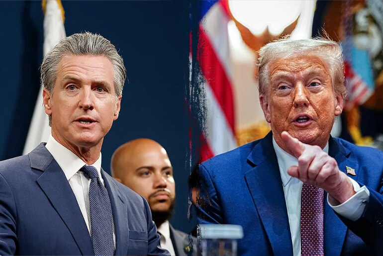 Trump questions Newsom's ability to serve due to dyslexia