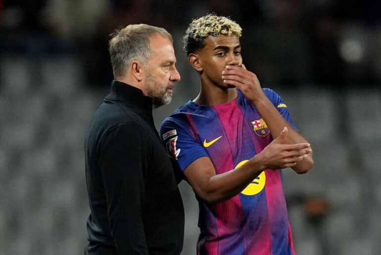Hansi Flick delivers Lamine Yamal fitness update ahead of Champions League decider vs Newcastle after benching Barcelona wonderkid in Sevilla win