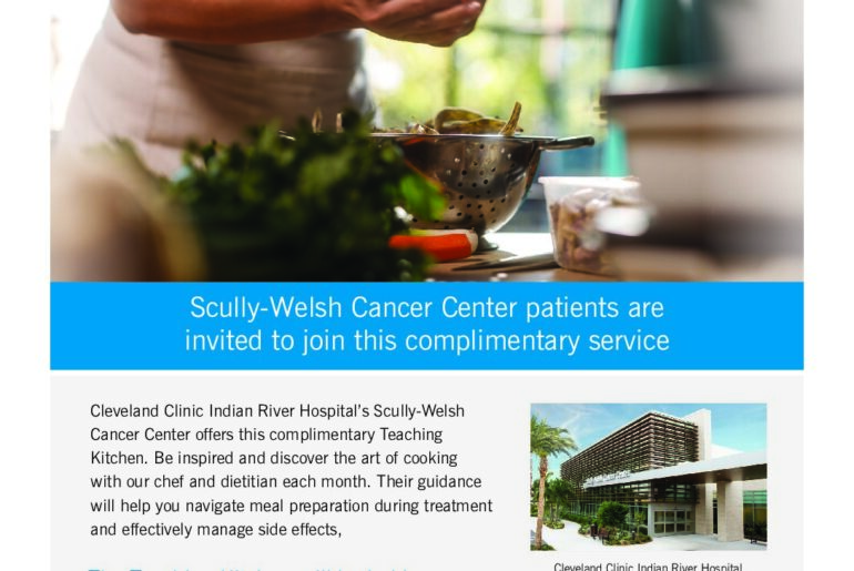 Nutrition class in teaching kitchen at Cleveland Clinic - March 26