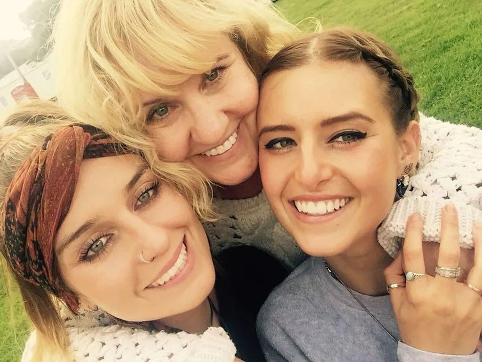 (From left) Laura Storr with her mom, Freda, and sister, EmilyCredit: Kennedy News & Media