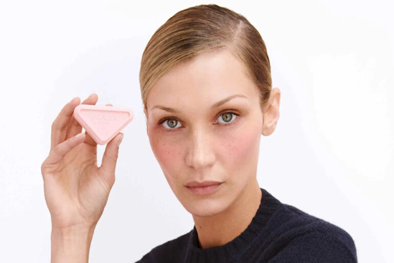 Bella Hadid on Prada's First-Ever Blush and How She Approaches Beauty When Feeling Vulnerable