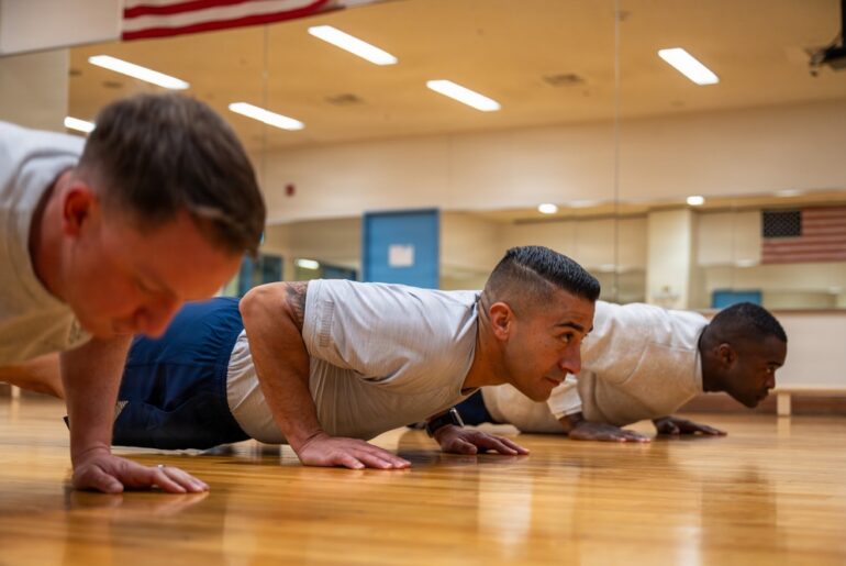 USFJ USAF enlisted leaders perform new fitness assessment
