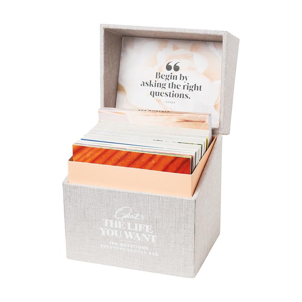 <p>Oprah's "The Life You Want" 100 Questions Everyone Should Ask Conversation Cards</p>