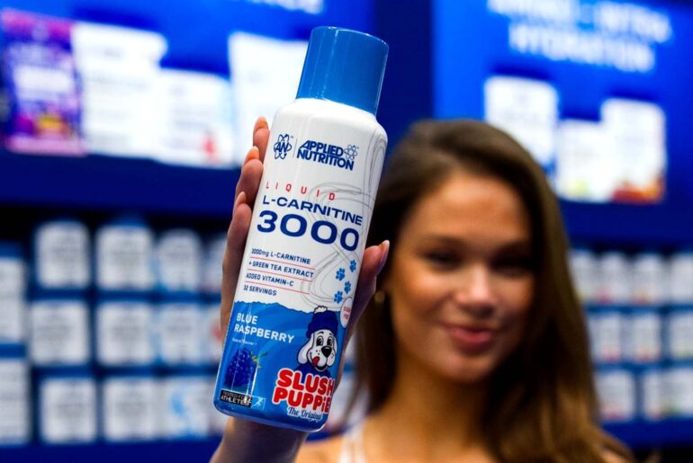 Applied Nutrition and Slush Puppie's Liquid L-Carnitine 3000 flavors