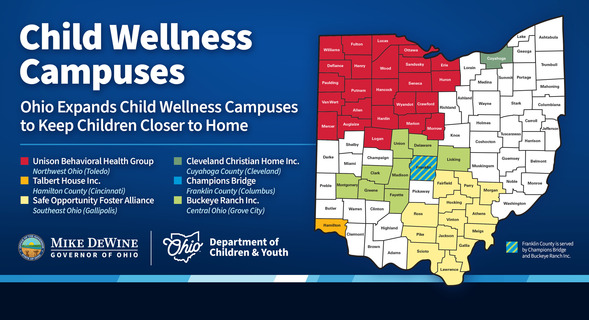 Child Wellness Campuses map