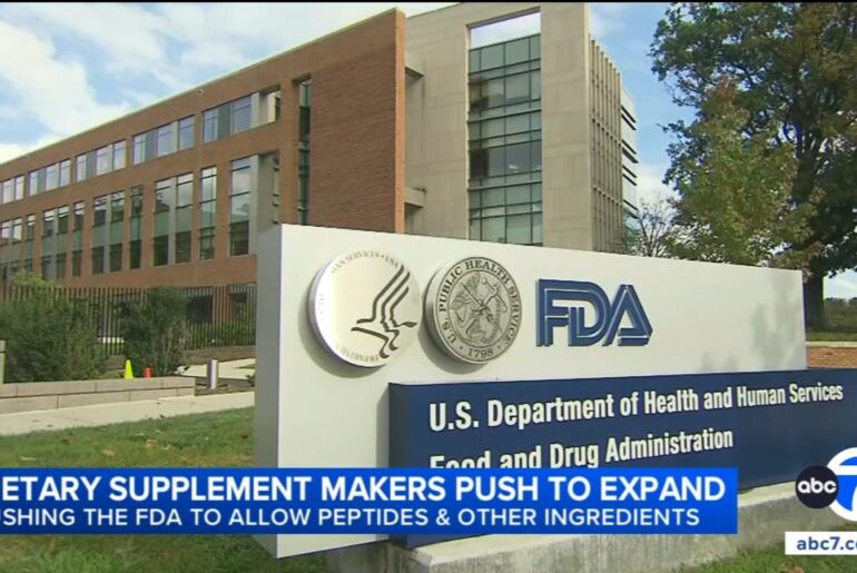 Dietary supplement makers push the FDA to allow peptides and other new ingredients