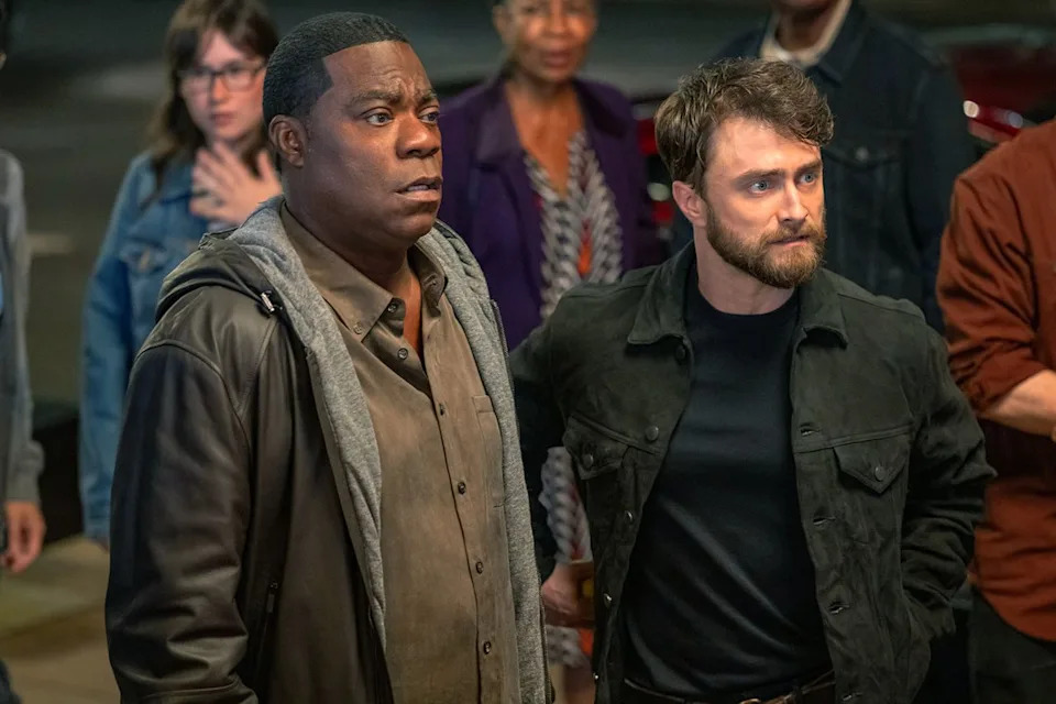 Tracy Morgan and Daniel Radcliffe in NBC's 'The Fall and Rise of Reggie Dinkins'Credit: Scott Gries/NBC