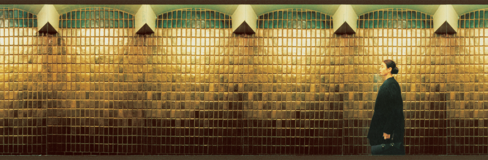 Michele Oka Doner's Radiant Site, 1991, at the 34 St-Herald Sq. MTA station.