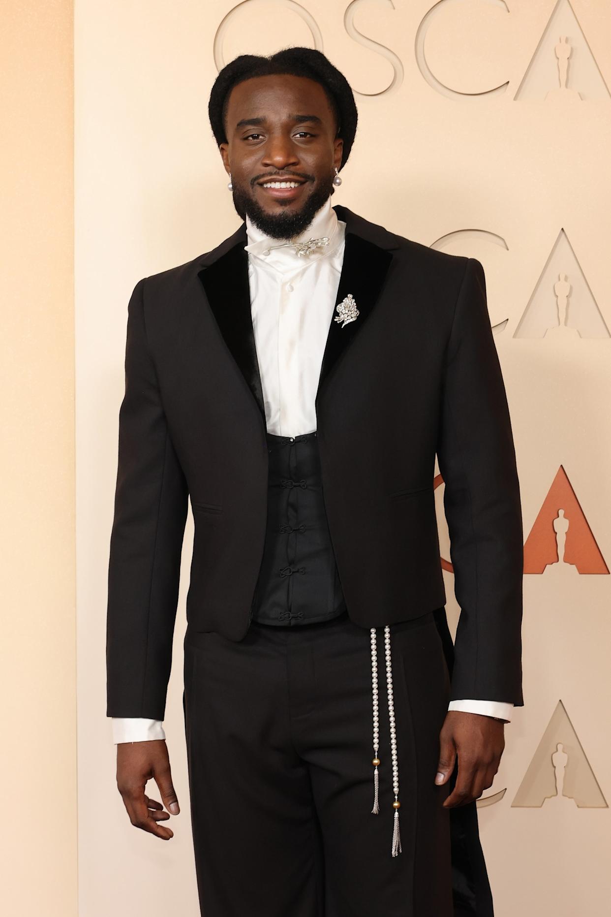 Mike Coppola/Getty Images - PHOTO: Shaboozey attends the 98th Oscars, March 15, 2026 in Hollywood, Calif.