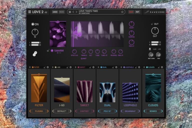 Dawesome's Love 2 granular multi-effects plugin promises "instant beauty for any sound"