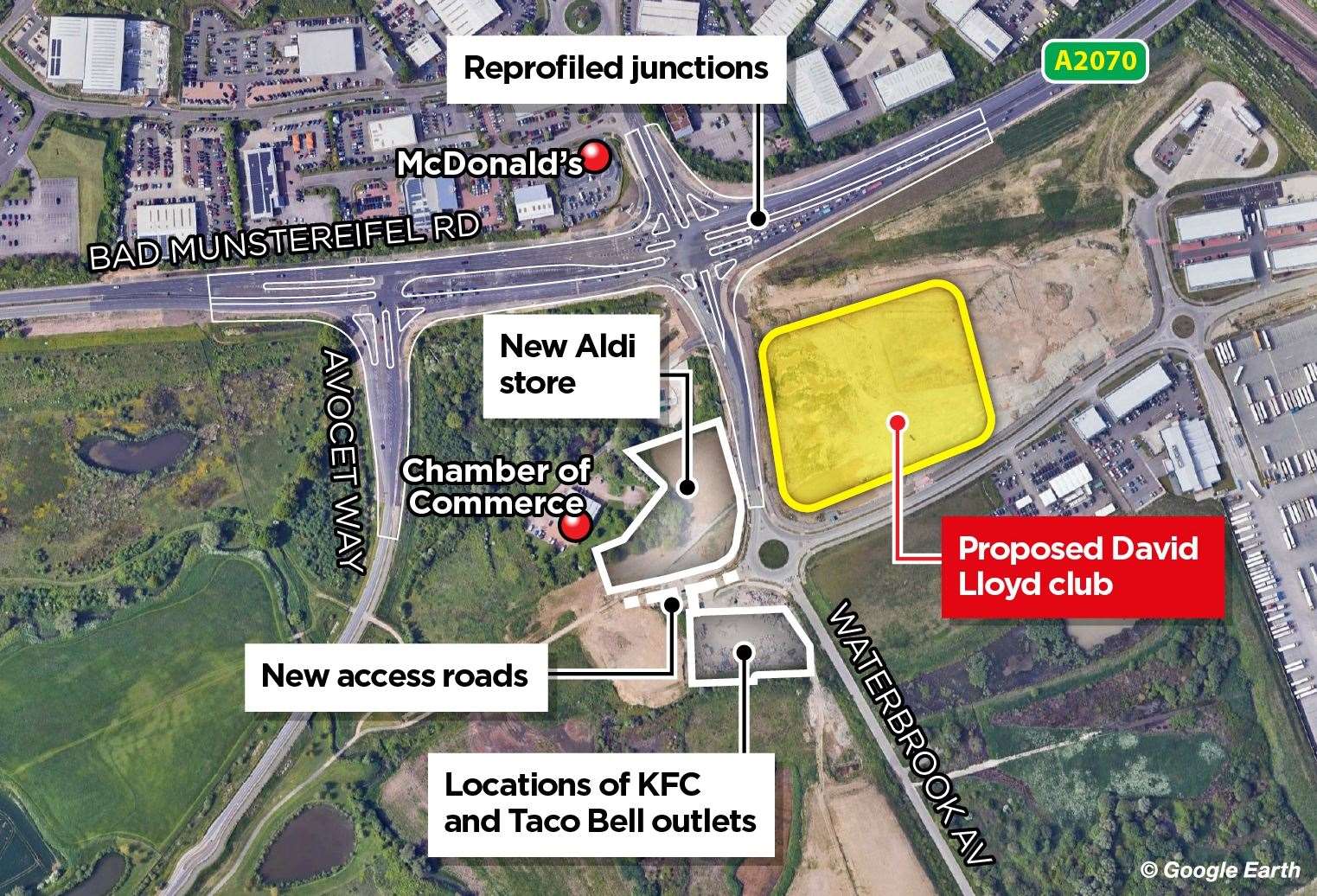 David Lloyd is be one of several new companies coming to Waterbrook Park; Aldi opened in October