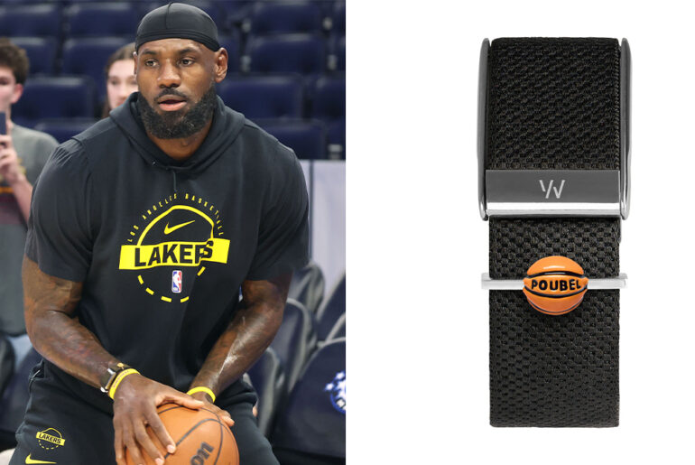 LeBron James Decked Out His Fitness Tracker With a Hand-Painted Basketball Charm