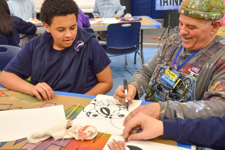 Students doodle toward mental wellness in Donato/Freeman program