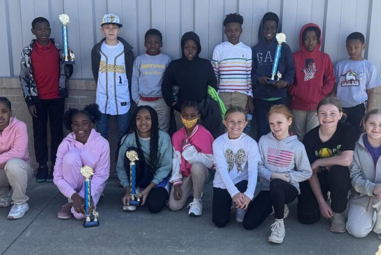 Elementary fitness team shines at district meet