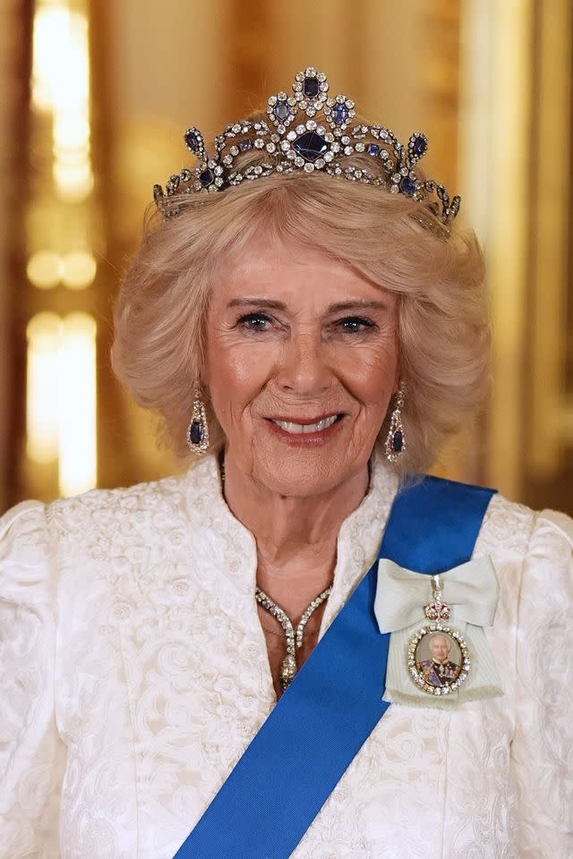 Queen Camilla at the Nigerian state banquet on March 18, 2026Credit: Getty
