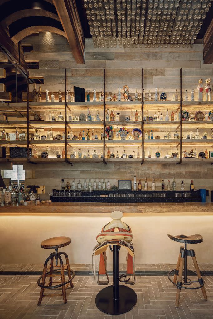 La Bodega has an extensive selection of tequilas and mezcals. CESAR BEJAR