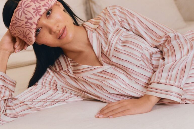 Eberjey x ILIA Silk Pajamas & Beauty Sets Collab