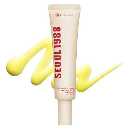 K-Secret Seoul 1988 Retinal Eye Cream – Formulated With Advanced Retinal Liposome 4% and Fermented Bean for Smoother, Refreshed-Looking Eyes | Korean Skincare, 30ml / 1.01 Fl Oz