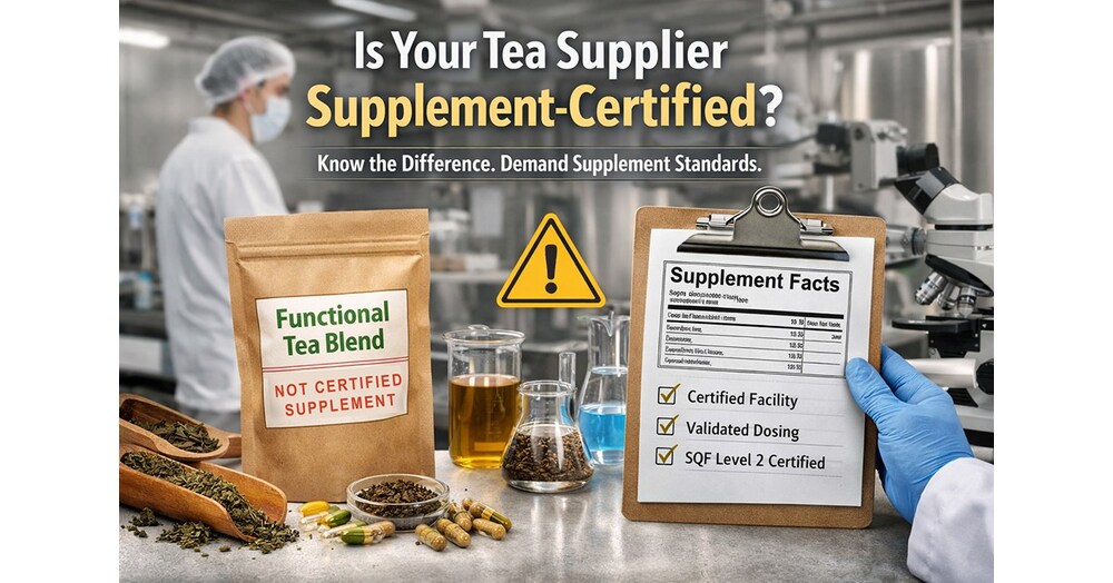 Caraway Tea Company Urges Brands to Verify Supplement Certification in Functional Tea Manufacturing